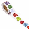 Heart Shaped Stickers Roll X-DIY-K027-A16-2