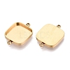 304 Stainless Steel Connector Cabochon Settings STAS-Q113-35G-2