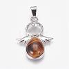 Natural Tiger Eye Pendants G-G651-A05-2
