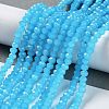 Baking Paint Imitation Jade Glass Bead Strands DGLA-A034-J4MM-A13-3