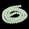 Imitation Jade Solid Color Glass Beads Strands EGLA-A034-J10mm-MD01-4