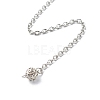Natural Lava Rock Pointed Dowsing Pendulums PALLOY-JF00819-02-6