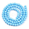Electroplate Glass Beads Strands EGLA-A034-P1mm-A06-3