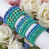3Pcs 3 Size Synthetic Imperial Jasper Round Beaded Stretch Bracelets Set BJEW-SW00064-31-4