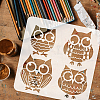 PET Hollow Out Drawing Painting Stencils DIY-WH0391-0244-3