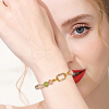 6Pcs Brass Micro Pave Clear Cubic Zirconia Spring Gate Rings KK-BBC0020-05-4