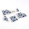 Porcelain Cabochons PORC-WH0033-09-1