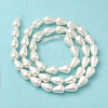 Electroplate Shell Pearl Beads Strands BSHE-G010-6x9mm-01A-3