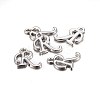 Platinum Plated Alloy Letter Pendants LS-X-PALLOY-J718-01P-R-2