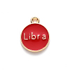 Alloy Enamel Pendants ENAM-S124-01B-07K-3