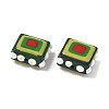 Baking Paint Glass Enamel Beads LAMP-S079-14G-2