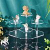 4-Tier Transparent Acrylic Model Toy Assembled Holders ODIS-WH0034-05A-5