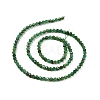 Natural Fuchsite Beads Strands X-G-C009-A13-3