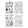 Globleland 4 Sheets 4 Styles PVC Plastic Stamps DIY-GL0004-09C-8