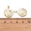 Brass Enamel Locket Pendants KK-G543-01G-01-3