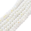 Electroplate Opaque Solid Color Glass Beads Strands LS-EGLA-A034-P8mm-L17-1