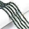 Electroplate Glass Beads Strands EGLA-A044-T1mm-B24-1