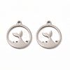 Non-Tarnish 201 Stainless Steel Pendants STAS-E188-07P-1