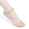 Glass Seed Beads Anklets AJEW-AN00286-5