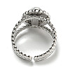 304 Stainless Steel Open Cuff Rings RJEW-C079-13P-01-3