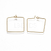 Brass Earring Hooks KK-T038-427G-2