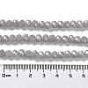 Baking Paint Imitation Jade Glass Bead Strands X-DGLA-A034-J6MM-A43-5