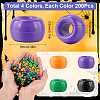 800Pcs 4 Colors Halloween Opaque Plastic Beads KY-SP0001-08-2