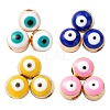 200Pcs 4 Colors Alloy Enamel Beads ENAM-LS0001-82-2