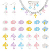 24Pcs 12 Style Spray Painted Alloy Pendants FIND-TA0002-55-2