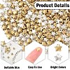 500Pcs 2 Colors CCB Plastic Beads CCB-YW0001-65-5
