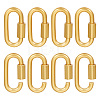 8Pcs Alloy Screw Carabiner Lock Charms FIND-UN0003-31G-1