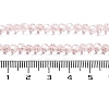 Electroplate Transparent Glass Beads Strands EGLA-A035-T4mm-A20-4