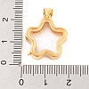 Rack Plating Brass Locket Pendants KK-F874-01G-04-3