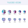 497Pcs 5 Style Rainbow ABS Plastic Imitation Pearl Beads OACR-YW0001-07C-3
