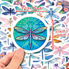 50Pcs PVC Self-Adhesive Cartoon Dragonfly Stickers WG35961-01-3