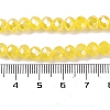 Baking Electroplate Glass Beads Strands DGLA-A039-J6MM-B23-4