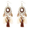 Alloy Oval Chandelier Earrings FS-WGD7741-04-1