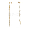 Chain Tassel Earrings EJEW-JE04280-2