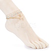 Glass Seed Beads Multi-strand Anklets Sets AJEW-AN00408-6
