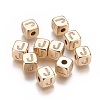 Brass Micro Pave Cubic Zirconia Beads KK-K238-16G-J-1