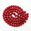 Baking Paint Crackle Glass Bead Strands DGLA-Q023-8mm-YS31-2