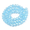 Electroplate Glass Beads Strands EGLA-A044-J8mm-B04-3
