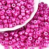 Baking Paint Pearlized Glass Seed Beads SEED-T008-03N-1