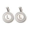 304 Stainless Steel Pendants STAS-I204-L-P-1