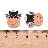 Halloween Theme Rack Plating Alloy Enamel Pendants X-ENAM-N056-362-3