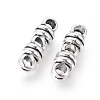 Tibetan Style Alloy Spacer Bars X-TIBEB-Q061-17AS-RS-1