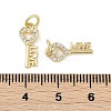 Rack Plating Brass Micro Pave Cubic Zirconia Pendants LS-KK-H509-05G-3