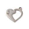 Non-Tarnish 201 Stainless Steel Pendants STAS-E211-09P-1