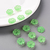 Transparent Frosted Acrylic Bead Caps MACR-S371-04A-733-6