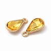 Faceted Glass Rhinestone Pendants FIND-G049-01G-09-2